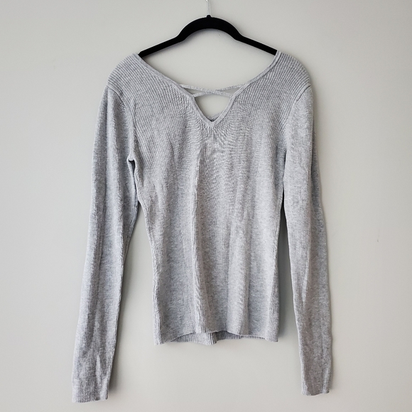 TWIK | Ribbed V-neck Sweater - Picture 2 of 3